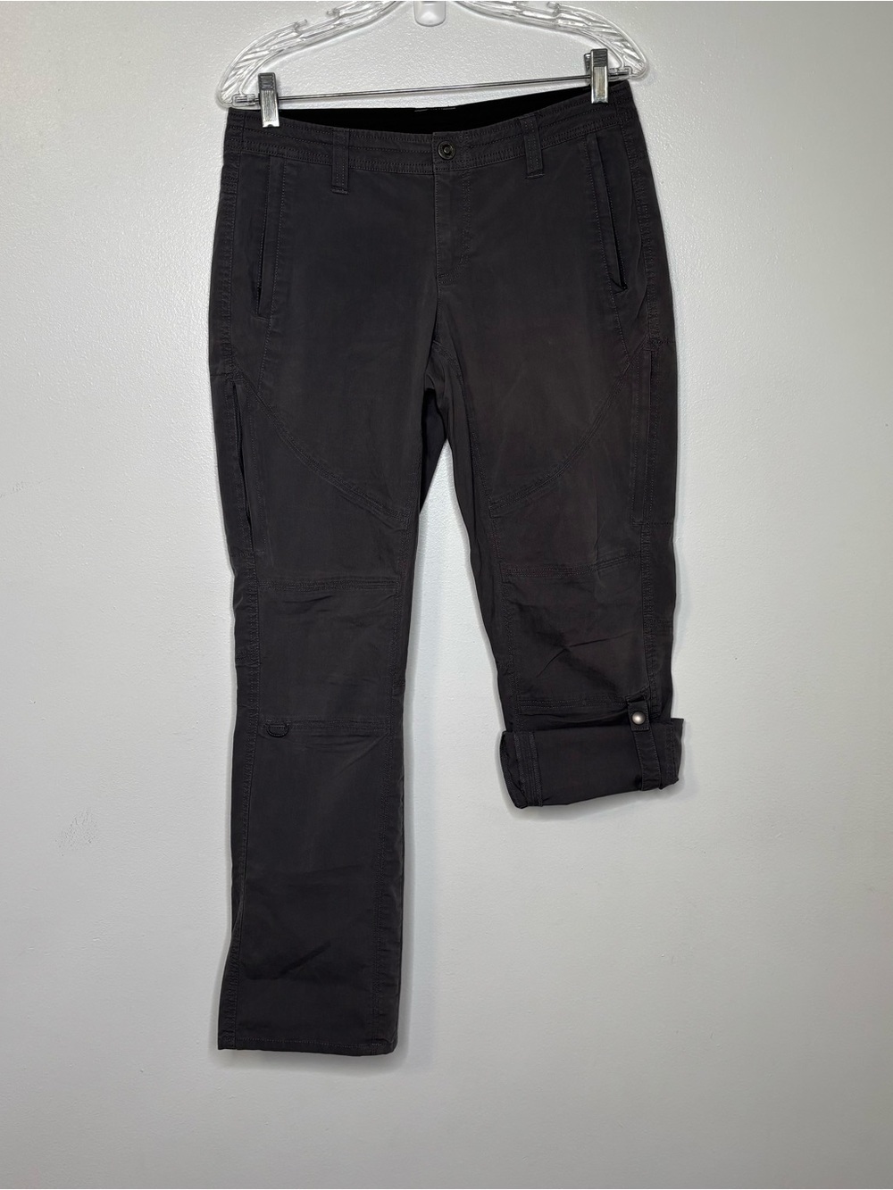 Kuhl Spire Roll Up Pants Gray Sz 6 Short, Convertible Pants/Capri 6279.